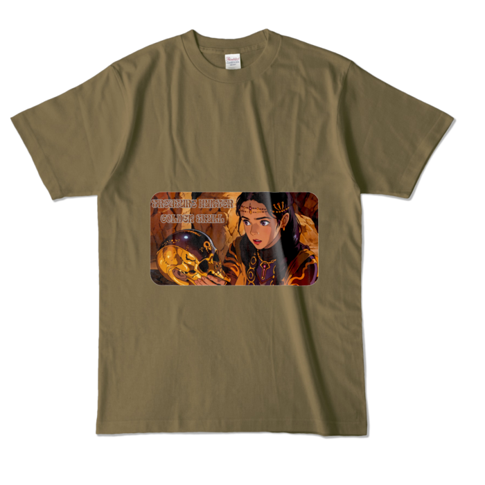 カラーTシャツ - L - オリーブ (濃色)