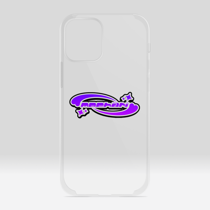 クリアiPhoneケース - iPhone12 mini(パープル)