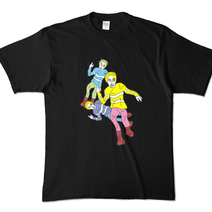 「シティボーイ」Tシャツ - XL - ブラック (濃色)