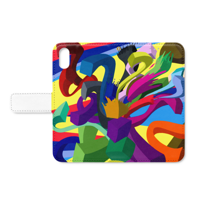 手帳型iPhoneケース - iPhone XS / X - ストラップ穴 あり