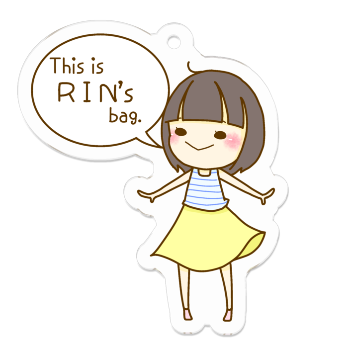 アクリルキーホルダー - 50 x 50 (mm)