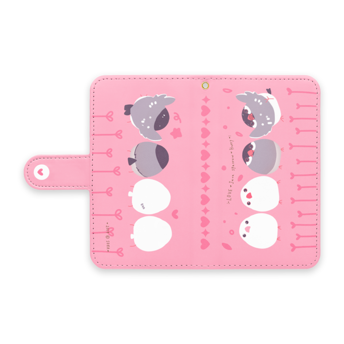 手帳型Androidケース - S - ストラップ穴 あり