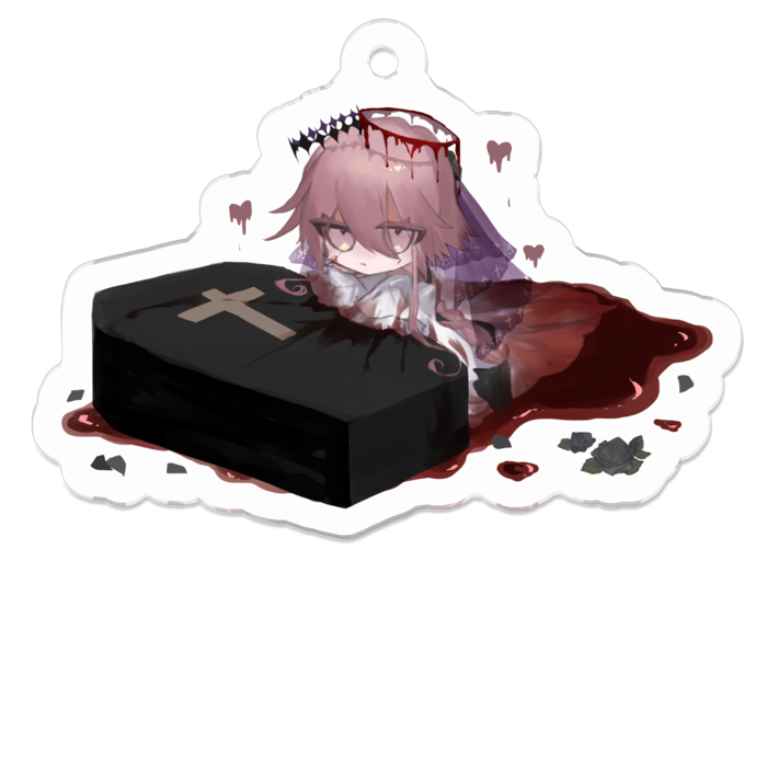 アクリルキーホルダー - 50 x 50 (mm)