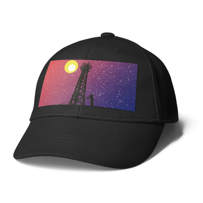 キャップ - ブラック