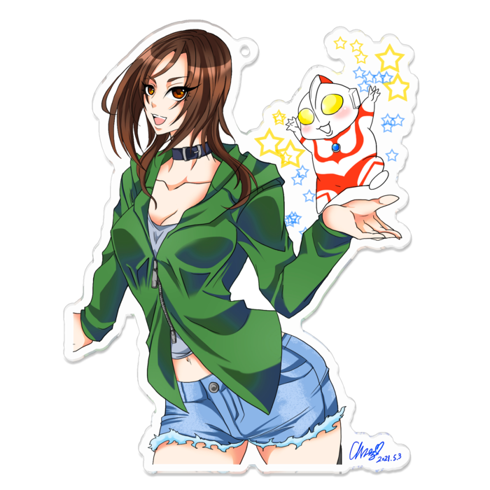 アクリルキーホルダー - 100 x 100 (mm)