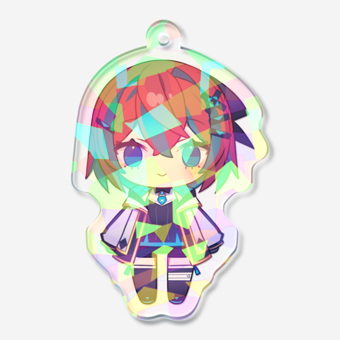 ホログラムアクリルキーホルダー - 50 × 50mm