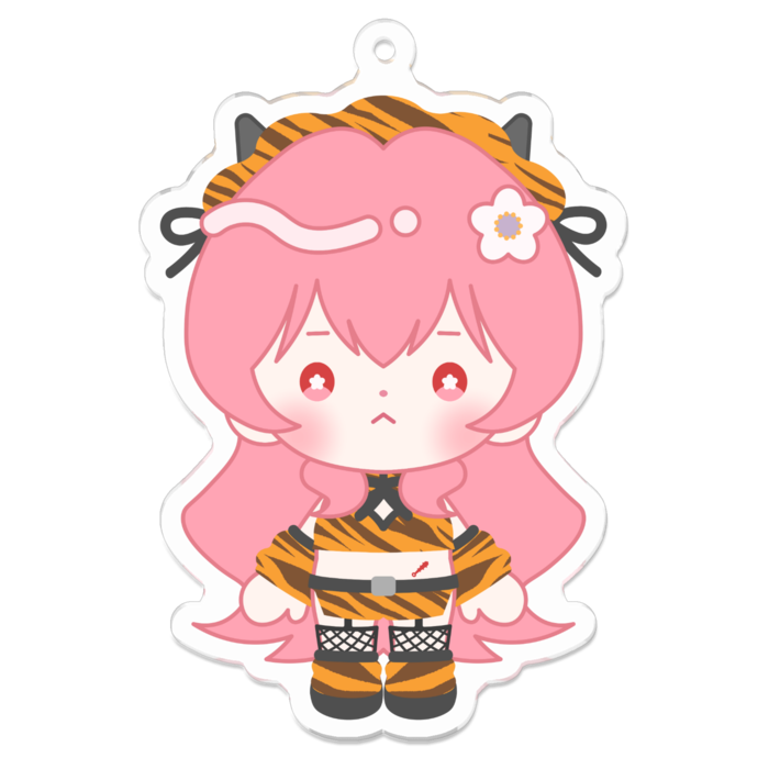 アクリルキーホルダー（コーティング） - 70 x 70 (mm)