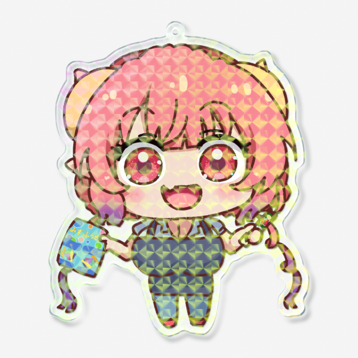 ホログラムアクリルキーホルダー - 100 × 100mm