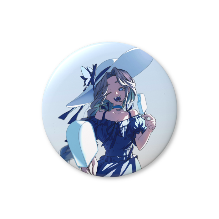 夏イラスト2026_フル 缶バッジ- 76mm