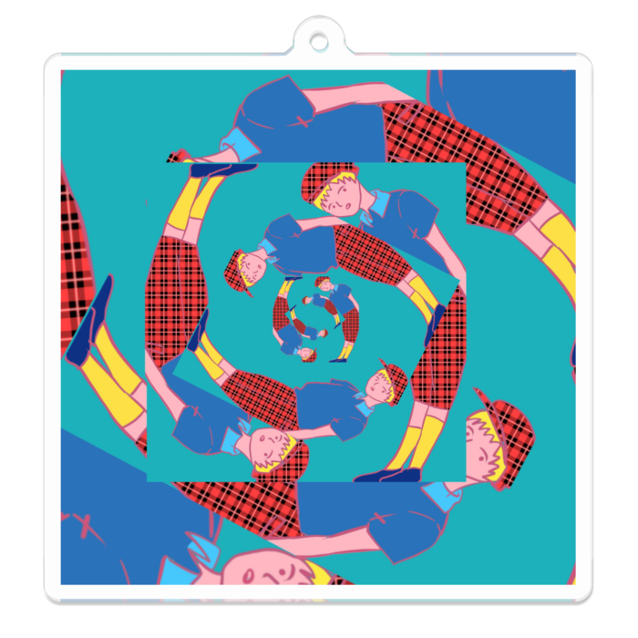アクリルキーホルダー - 70 x 70 (mm)