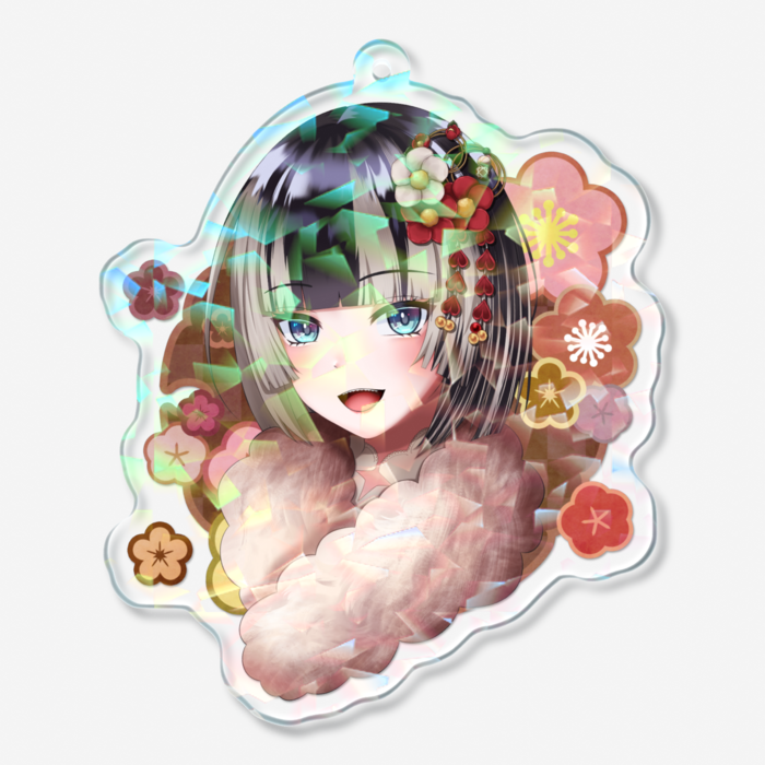 ホログラムアクリルキーホルダー - 70 × 70mm