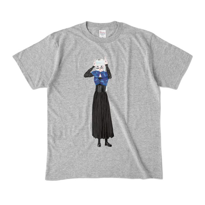 カラーTシャツ - M - 杢グレー (濃色)