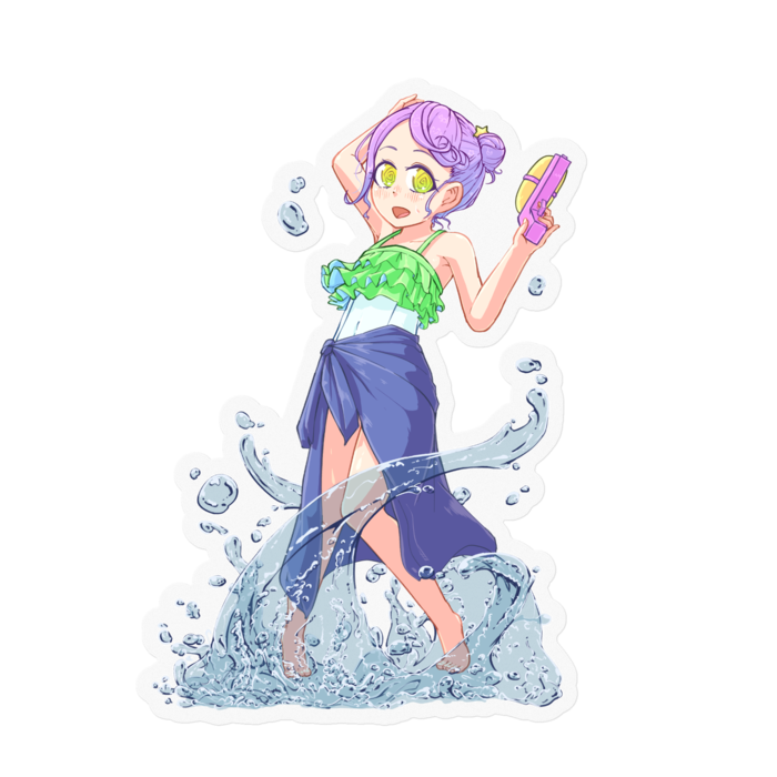 パレオステッカー - 100 x 100 (mm)