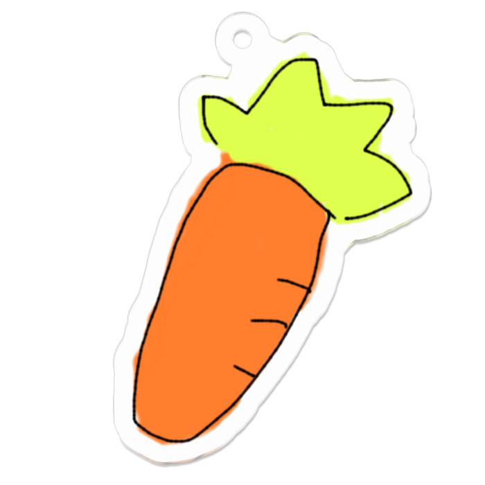 にんじん アクキー 𓇬𓈒𓏲ゆにの図工タイム𓇼𓈒𓏸 Booth