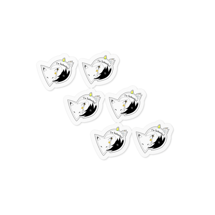 すこん部ステッカー(小) - ステッカー - 100 x 100 (mm)(2)