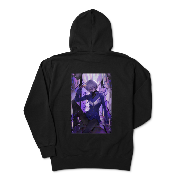 ジップパーカー - XL - ブラック