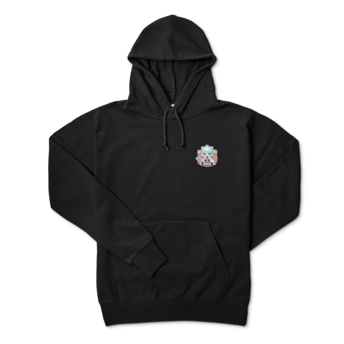 ワンポイントパーカー - L - ブラック