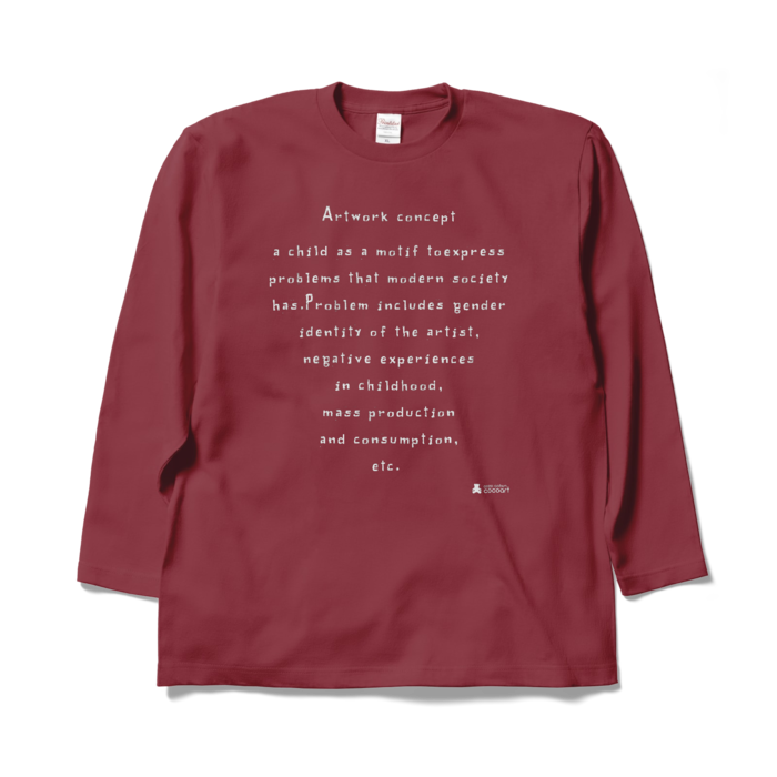 ロングスリーブTシャツ - XL - バーガンディ