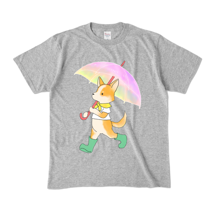 カラーTシャツ - M - 杢グレー (濃色)