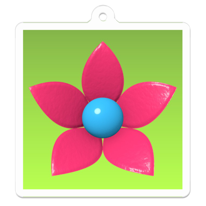 アクリルキーホルダー - 50 x 50 (mm)