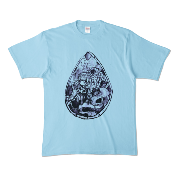 カラーTシャツ - XL - ライトブルー (淡色)