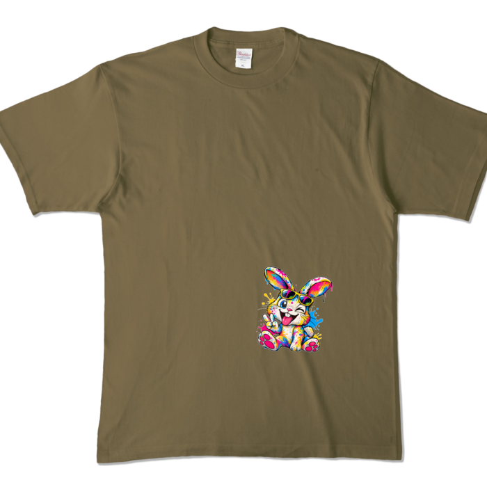 カラーTシャツ - XL - オリーブ （濃色）
