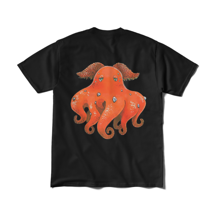 Tシャツ（短納期） - M - ブラック　メンダコ