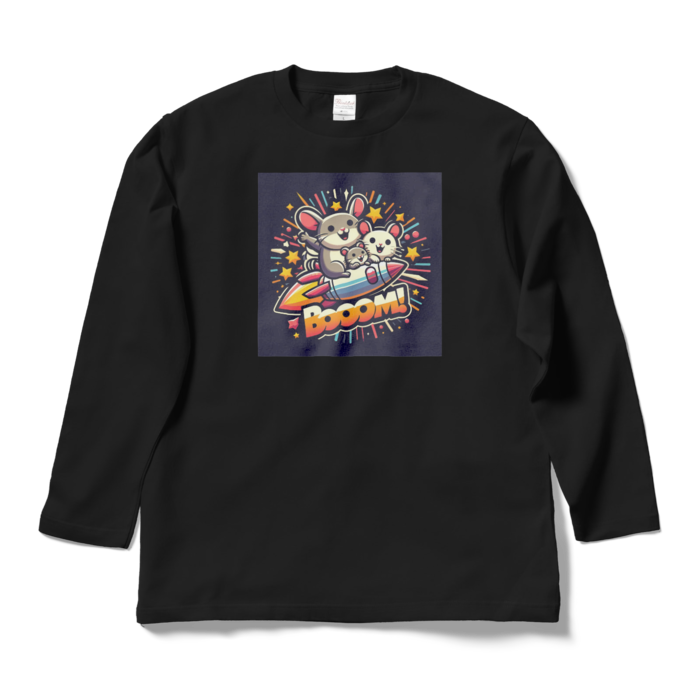 ロングスリーブTシャツ - L - ブラック