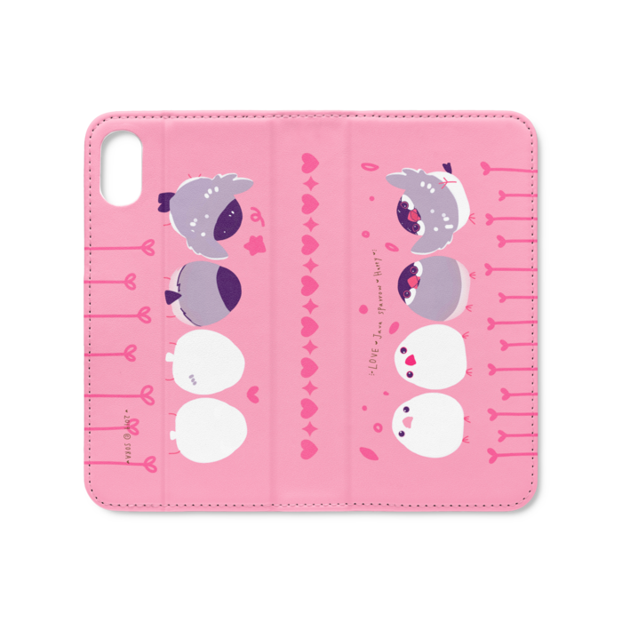 手帳型iPhoneケース（ベルトなし） - iPhone XS / X - ストラップ穴 なし