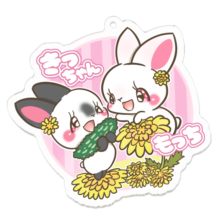 アクリルキーホルダー（コーティング） - 70 x 70 (mm)