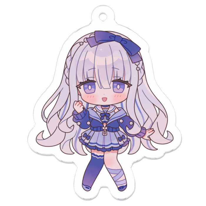 アクリルキーホルダー（コーティング） - 50 x 50 (mm)