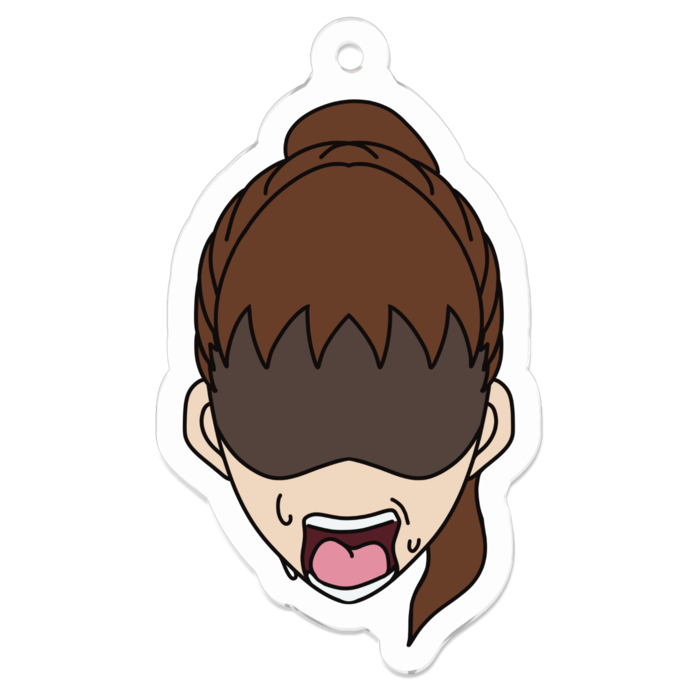 【主人公ちゃん】アクリルキーホルダー - 50 x 50 (mm)