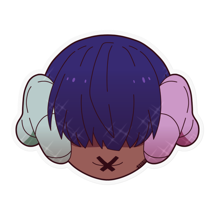 クリアステッカー - 100 x 100 (mm)