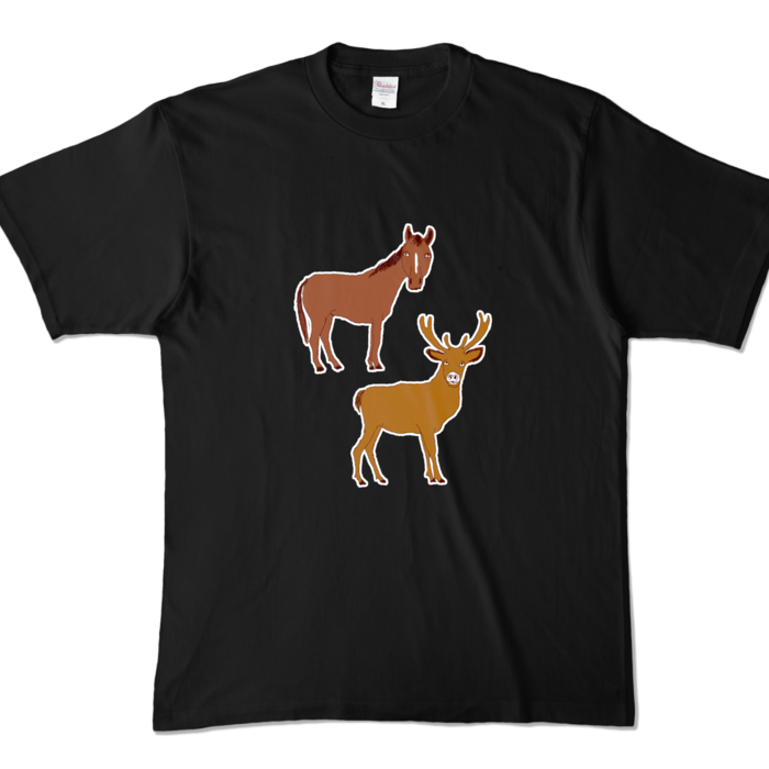 カラーTシャツ - XL - ブラック (濃色)