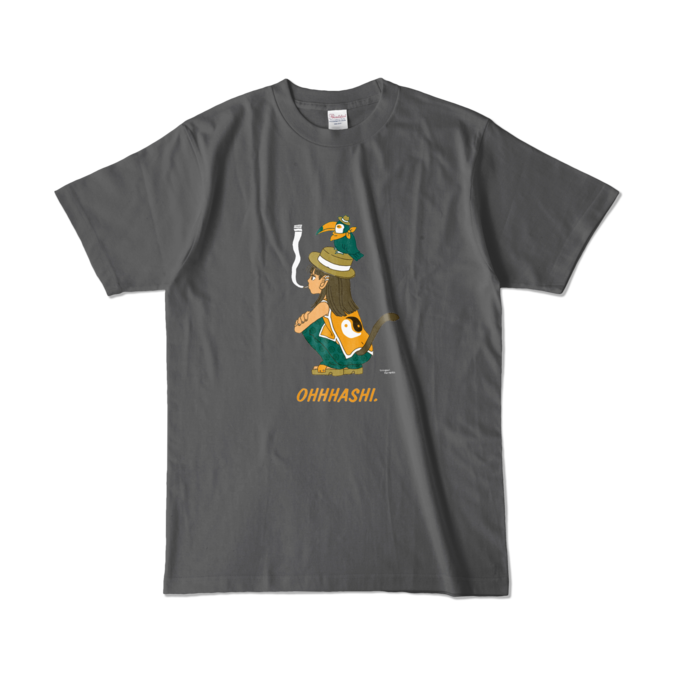 カラーTシャツ - L - チャコール (濃色)