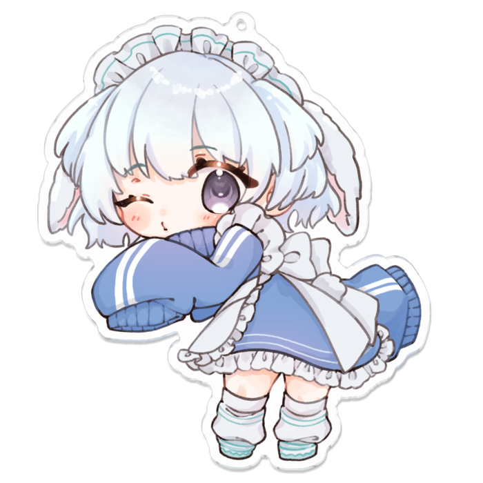 SDイラスト(通常)　アクリルキーホルダー(コーティング) Ver. - 100 x 100 (mm)