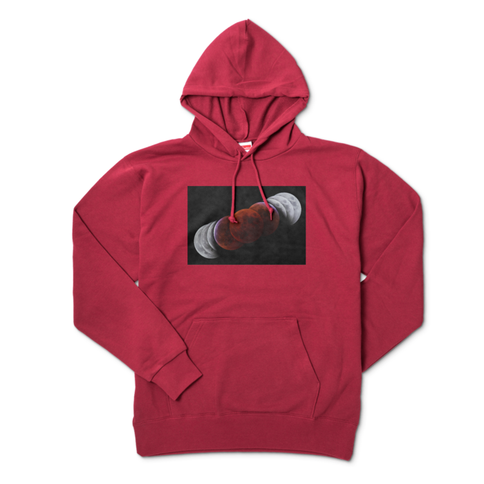 パーカー - XL - バーガンディ