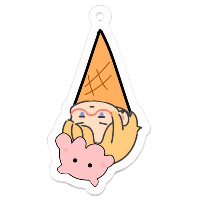 アクリルキーホルダー - 50 x 50 (mm)