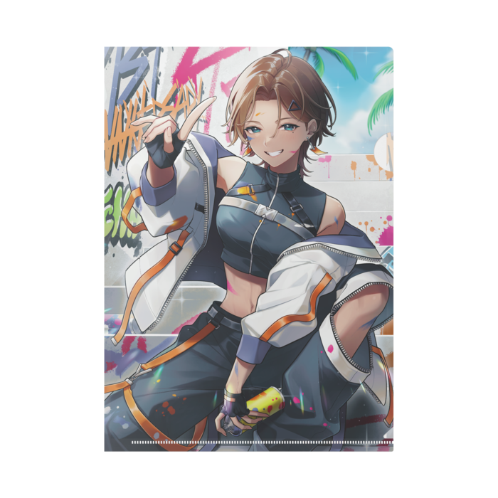 クリアファイル（裏：舌出し） - A4
