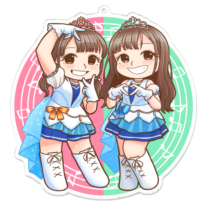 アクリルキーホルダー - 100 x 100 (mm)