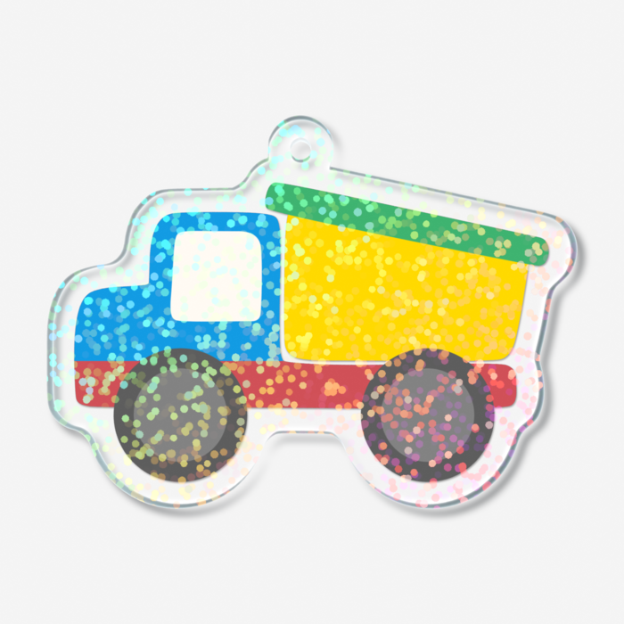 ホログラムアクリルキーホルダー - 50 × 50mm