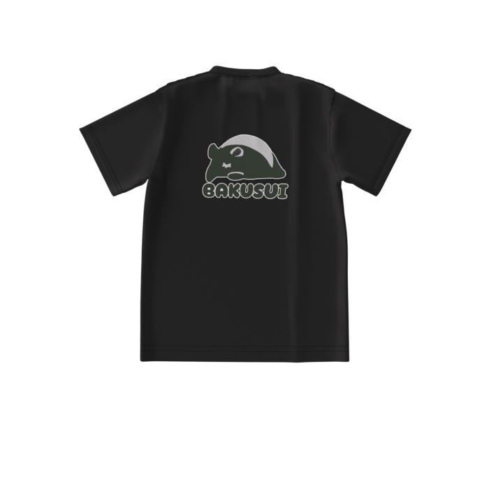 ビッグシルエットTシャツ - S - 背面 ブラック