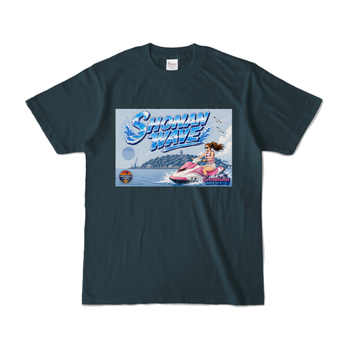 カラーTシャツ - S - デニム (濃色)