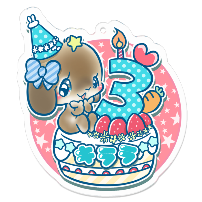 アクリルキーホルダー - 70 x 70 (mm)