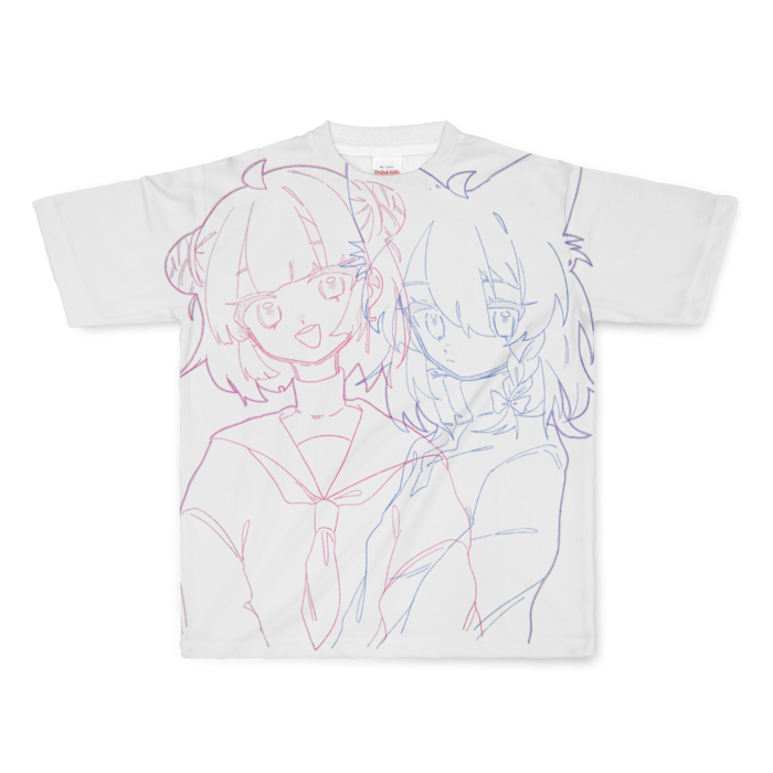 フルグラフィックTシャツ - L - 正面印刷のみ