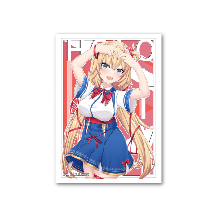 フォト風カード - 縦 - 両面 赤井はあと
