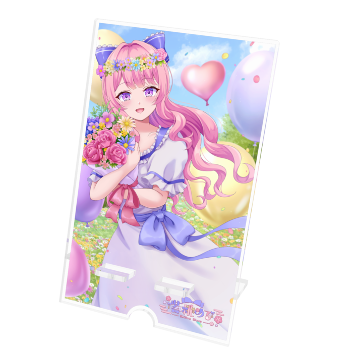 アクリルスマホスタンド - 100x160mm(ケーブル穴あり)