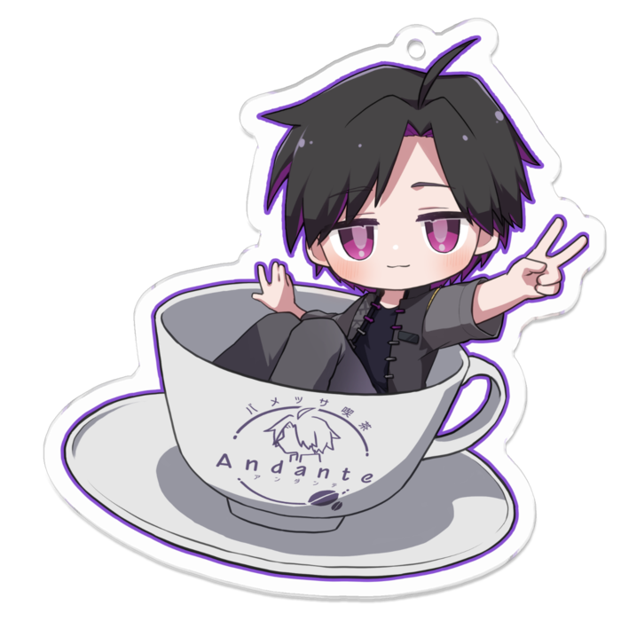 アクリルキーホルダー - 70 x 70 (mm)おっち