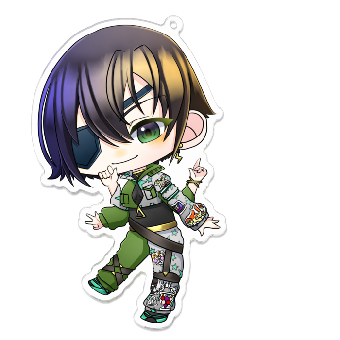 相棒アクリルキーホルダー - 100 x 100 (mm)