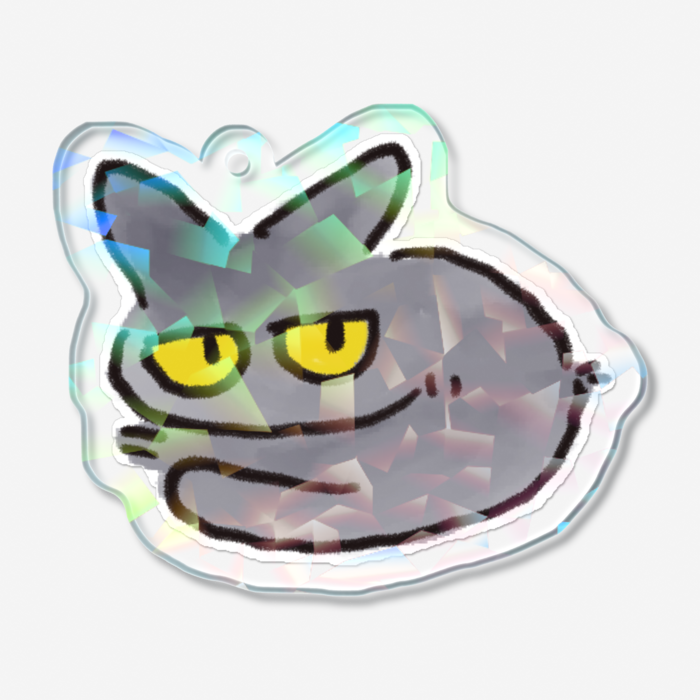 ホログラムアクリルキーホルダー - 50 × 50mm